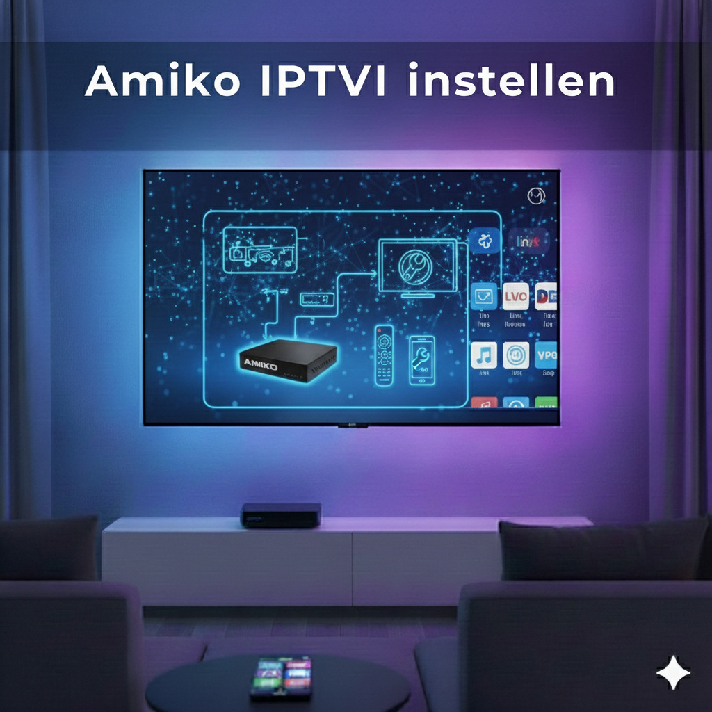 Amiko IPTV instellen