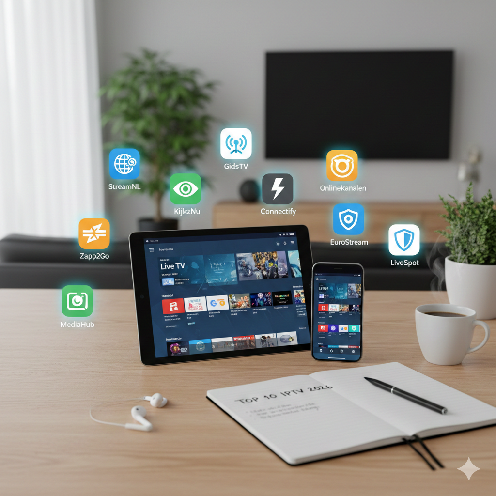 Top 10 IPTV Apps voor Live TV en Streaming 2026